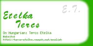 etelka tercs business card